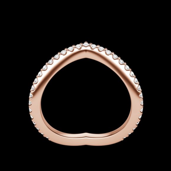 Demi Accented Wedding Band - Picture 4 of 9